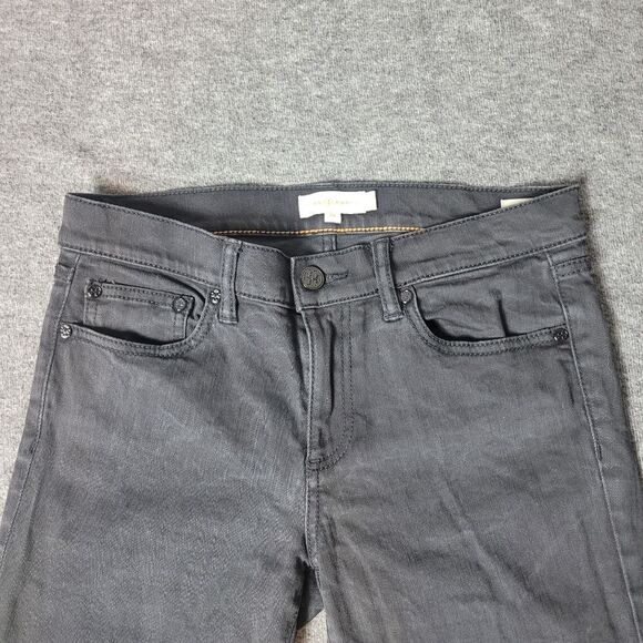 Tory Burch Super Skinny Womens Black Jeans Size 29 Embroidered Logo Packet - Picture 5 of 15